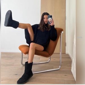 UGG Black Suede Classic Short